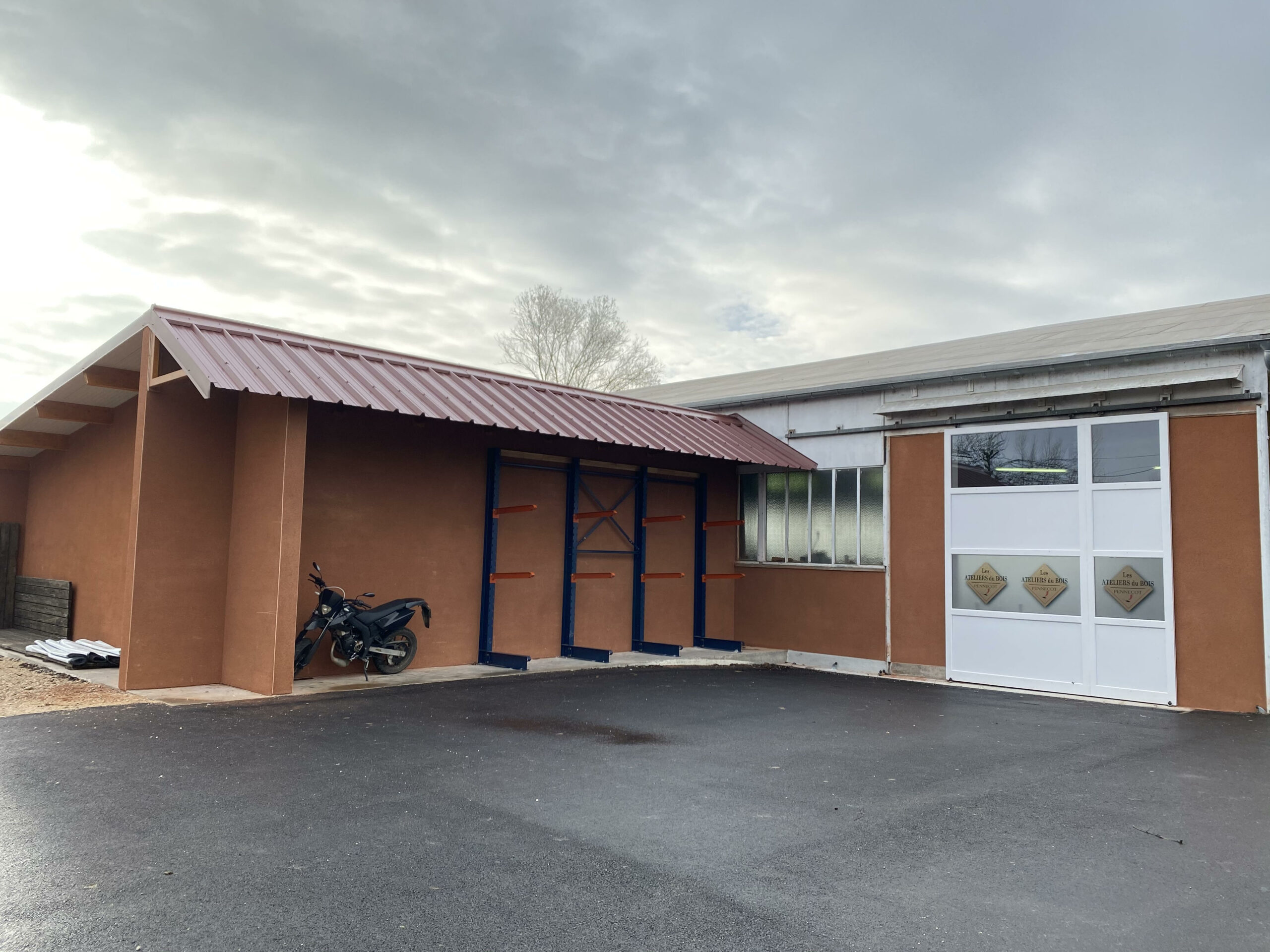 CONSTRUCTION AGRANDISSEMENT DES ATELIERS DU BOIS PENNECOT DIJON VARANGES BEAUNE DOLE NUITS ST GEORGES